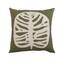 Hello Honey® Green & Cream Embroidered & Applique Leaf Pillow Cover